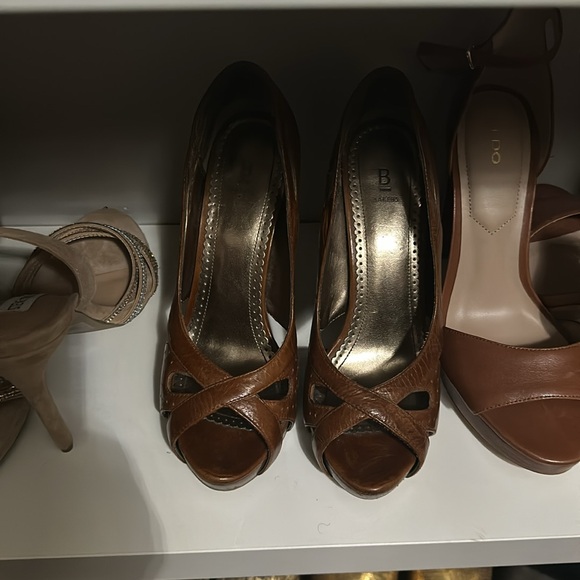 Very sexy open toe Cognac heel size 8.5 - Picture 4 of 4